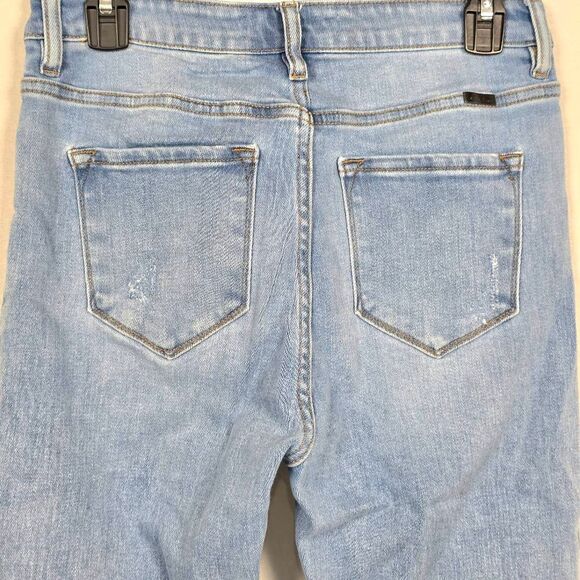 KanCan High Rise Skinny Jeans 7/27 Light Wash Distressed - Picture 6 of 13